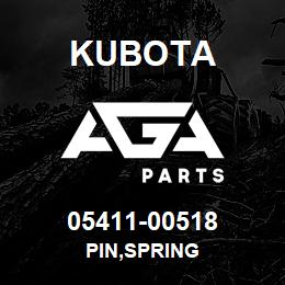 05411-00518 Kubota PIN,SPRING | AGA Parts