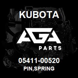 05411-00520 Kubota PIN,SPRING | AGA Parts