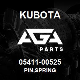 05411-00525 Kubota PIN,SPRING | AGA Parts