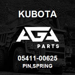 05411-00625 Kubota PIN,SPRING | AGA Parts