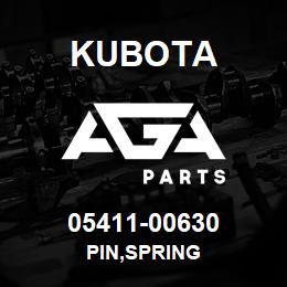 05411-00630 Kubota PIN,SPRING | AGA Parts