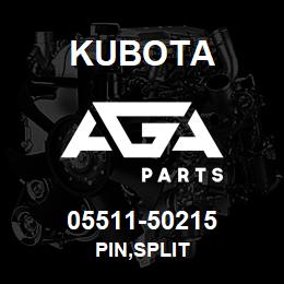 05511-50215 Kubota PIN,SPLIT | AGA Parts