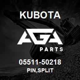 05511-50218 Kubota PIN,SPLIT | AGA Parts