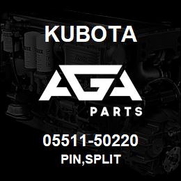 05511-50220 Kubota PIN,SPLIT | AGA Parts