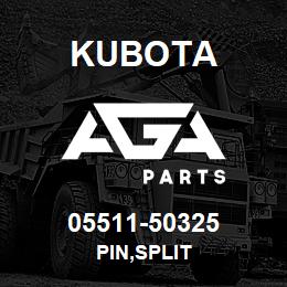 05511-50325 Kubota PIN,SPLIT | AGA Parts