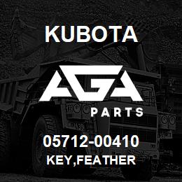 05712-00410 Kubota KEY,FEATHER | AGA Parts