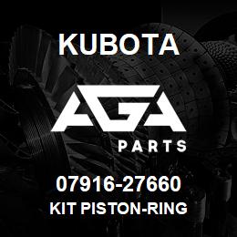 07916-27660 Kubota KIT PISTON-RING | AGA Parts