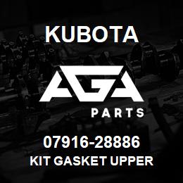 07916-28886 Kubota KIT GASKET UPPER | AGA Parts