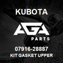 07916-28887 Kubota KIT GASKET UPPER | AGA Parts