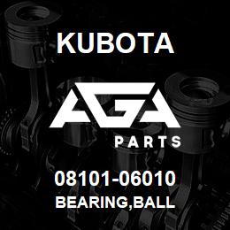 08101-06010 Kubota BEARING,BALL | AGA Parts