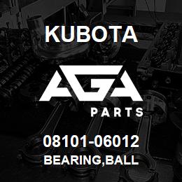 08101-06012 Kubota BEARING,BALL | AGA Parts