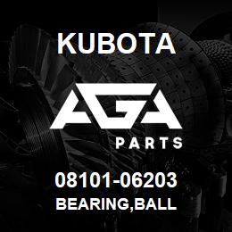 08101-06203 Kubota BEARING,BALL | AGA Parts