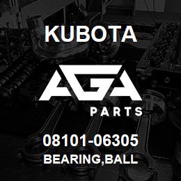 08101-06305 Kubota BEARING,BALL | AGA Parts