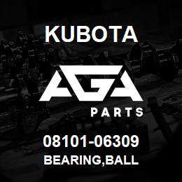 08101-06309 Kubota BEARING,BALL | AGA Parts
