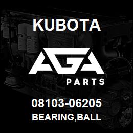 08103-06205 Kubota BEARING,BALL | AGA Parts