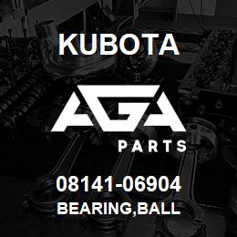 08141-06904 Kubota BEARING,BALL | AGA Parts