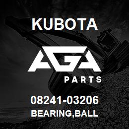 08241-03206 Kubota BEARING,BALL | AGA Parts