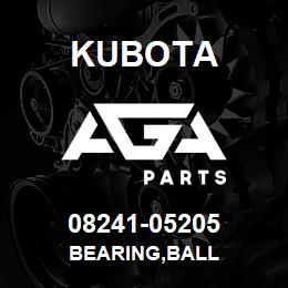 08241-05205 Kubota BEARING,BALL | AGA Parts