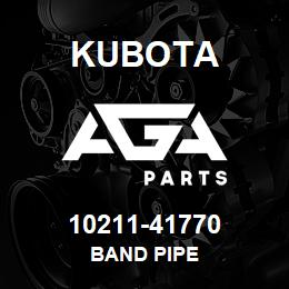 10211-41770 Kubota BAND PIPE | AGA Parts