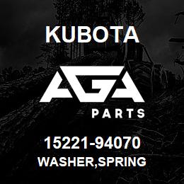 15221-94070 Kubota WASHER,SPRING | AGA Parts