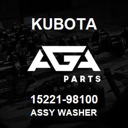 15221-98100 Kubota ASSY WASHER | AGA Parts
