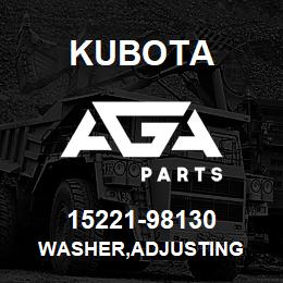 15221-98130 Kubota WASHER,ADJUSTING | AGA Parts