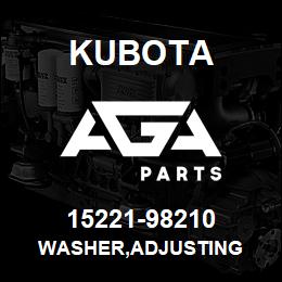 15221-98210 Kubota WASHER,ADJUSTING | AGA Parts