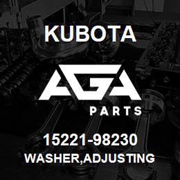 15221-98230 Kubota WASHER,ADJUSTING | AGA Parts