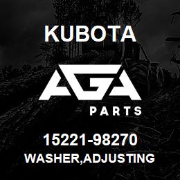 15221-98270 Kubota WASHER,ADJUSTING | AGA Parts