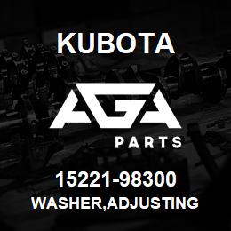 15221-98300 Kubota WASHER,ADJUSTING | AGA Parts
