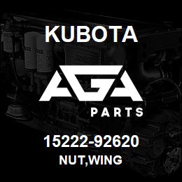 15222-92620 Kubota NUT,WING | AGA Parts