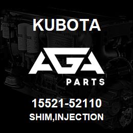 15521-52110 Kubota SHIM,INJECTION | AGA Parts