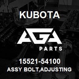 15521-54100 Kubota ASSY BOLT,ADJUSTING | AGA Parts