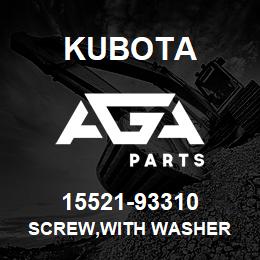 15521-93310 Kubota SCREW,WITH WASHER | AGA Parts