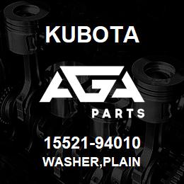 15521-94010 Kubota WASHER,PLAIN | AGA Parts