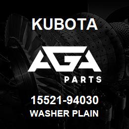 15521-94030 Kubota WASHER PLAIN | AGA Parts
