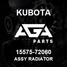 15575-72060 Kubota ASSY RADIATOR | AGA Parts