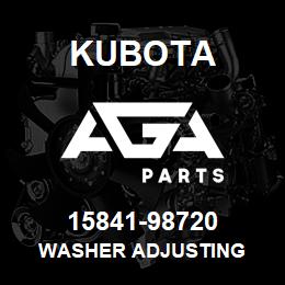 15841-98720 Kubota WASHER ADJUSTING | AGA Parts