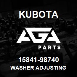 15841-98740 Kubota WASHER ADJUSTING | AGA Parts