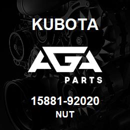 15881-92020 Kubota NUT | AGA Parts