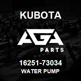 16251-73034 Kubota WATER PUMP | AGA Parts