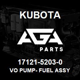 17121-5203-0 Kubota VO PUMP- FUEL ASSY | AGA Parts