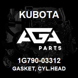 1G790-03312 Kubota GASKET, CYL.HEAD | AGA Parts