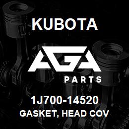 1J700-14520 Kubota GASKET, HEAD COV | AGA Parts