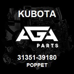 31351-39180 Kubota POPPET | AGA Parts