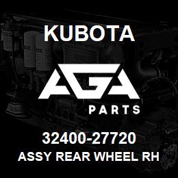 32400-27720 Kubota ASSY REAR WHEEL RH | AGA Parts
