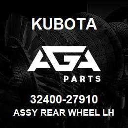 32400-27910 Kubota ASSY REAR WHEEL LH | AGA Parts