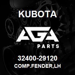 32400-29120 Kubota COMP.FENDER,LH | AGA Parts
