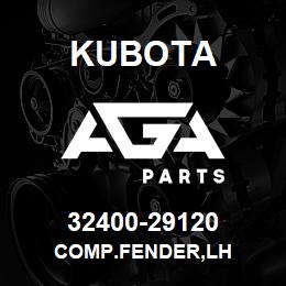32400-29120 Kubota COMP.FENDER,LH | AGA Parts