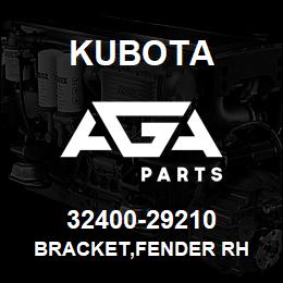 32400-29210 Kubota BRACKET,FENDER RH | AGA Parts